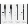 thumbnail image 5 of 5/16/26 unids/set de brochas de maquillaje en polvo negro, base para esculpir en ángulo, herramientas cosméticas esenciales para la cara, sombra de ojos, brocha de maquillaje para ojos, 5 of 5