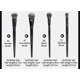 thumbnail image 4 of 5/16/26 unids/set de brochas de maquillaje en polvo negro, base para esculpir en ángulo, herramientas cosméticas esenciales para la cara, sombra de ojos, brocha de maquillaje para ojos, 4 of 4