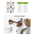 thumbnail image 6 of Thanksgiving Autumn Leaves White Window Curtain for Living Room Home Decor Blinds Drapes Kitchen Tie-up Short Curtains, 6 of 6