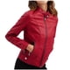 thumbnail image 2 of Abrigos y chaquetas de piel sintética de manga larga sin capucha para mujer, informales, con cuello de verano, con cremallera y bolsillos, abrigos de piel sintética de manga larga sin capucha para muj, 2 of 9