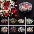 thumbnail image 3 of maskred 1/2/3/5 Hi.FANCY Multi Types 3D Gold Silver Crystal Rhinestones Pearl Alloy Glitter Jewelry Manicure Sticker Tips Decor 11 1 Pc, 3 of 6