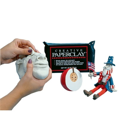 Creative Paperclay Non-Toxic Modeling Clay, 16 oz, White