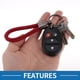 thumbnail image 4 of Llavero de Coche Único Bargains Llavero Universal con Anillo para Llaves de Fob para Casa Cuero Aleación de Zinc Rojo Oscuro 2 Pcs, 4 of 6