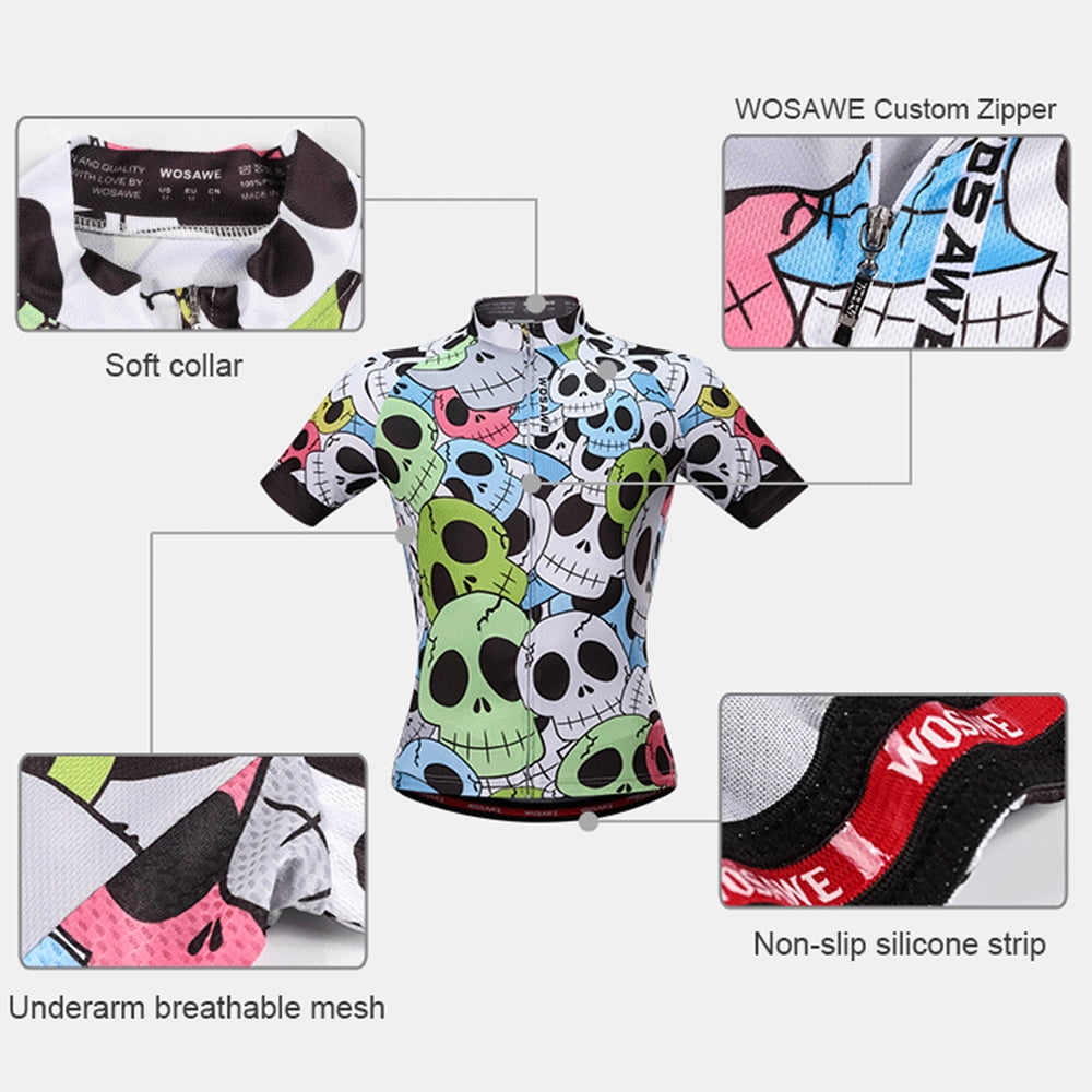 Mens Cool Mountain Bike Shirt Short Sleeve Anti-slip Breathable Cycling Apparel