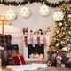 thumbnail image 5 of Hogar y cocina, Decoración del hogar, Decoración navideña, 2 faroles de papel navideños con diseños de muñeco de nieve, reno y Papá Noel, decoraciones para fiestas de Nochebuena, hogar, aula, decoraci, 5 of 6