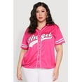 thumbnail image 2 of Womens Plus Size Angel Graphic Baseball Tee, 2 of 5