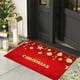 thumbnail image 1 of Felpudo Navideño Rojo de Terciopelo Cristal para Baño, Absorbente | Antideslizante | Poliéster | 40×60 Cm | Felpudo con Estampado de Feliz Navidad, 1 of 6