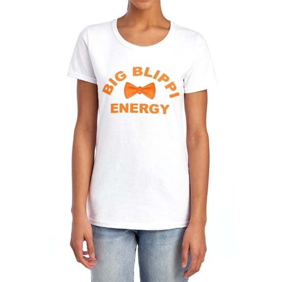 Blippi Big Blippi Energy Women's T Shirt, White, 2X-Large