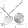 thumbnail image 2 of 925 Sterling Silver Womens Heart Charm Necklace 16 Inches, 2 of 2