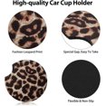 thumbnail image 4 of 2.56 Inch Leopard Car Coasters for Drinks Women Neoprene Cup Coaster Absorbent Rubber Car Cup Pad Mat Car Accessories for Car Living Room Kitchen Offi, 4 of 4