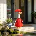 thumbnail image 6 of Sruoe Raincoat Porch Goose Outfits, Porch Goose Clothes, 23 Inch Cement Goose Clothes Dress, Duck Clothes for Spring Easter Holiday Outdoor Garden Yard Lawn Patio Statue Decor, 6 of 6