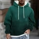 thumbnail image 1 of Sudadera con capucha para hombre, estilo casual, con cuello redondo, estampado, manga larga, blusa de poliéster, 1 of 5