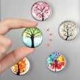 thumbnail image 4 of (L)12 imanes para refrigerador con diseño de árbol de la vida, imán para refrigerador 3D para gabinetes de oficina, pizarras blancas y fotos para el hogar, 4 of 5