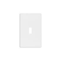 Hyper Tough Screwless Toggle Wallplate, Snaps in Place for a Seamless Look, Impact Resistant, Matte Finish, White