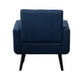 thumbnail image 6 of Modern Accent Armchair Upholstered Blue Single Sofa Chair, Set of 1, 6 of 8