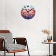 thumbnail image 3 of Battery Operated Analog Wall Clocks Non-Ticking Silent Modern Clock Decorative for Home,Office-Vibrant Wildflowers In Field Of Flowers(16inch), 3 of 4
