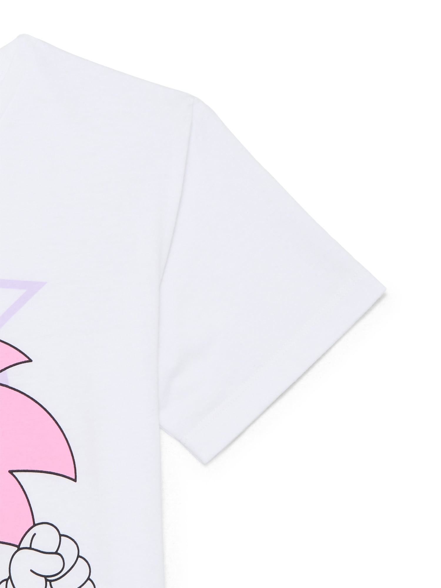Sonic the Hedgehog Amy Rose Girls Tee with Short Sleeves, Sizes 4-18