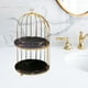 thumbnail image 3 of Organizador de maquillaje, estante de exhibición de cosméticos y perfumes, soporte de almacenamiento de maquillaje. Negro 2 nivel, 3 of 7