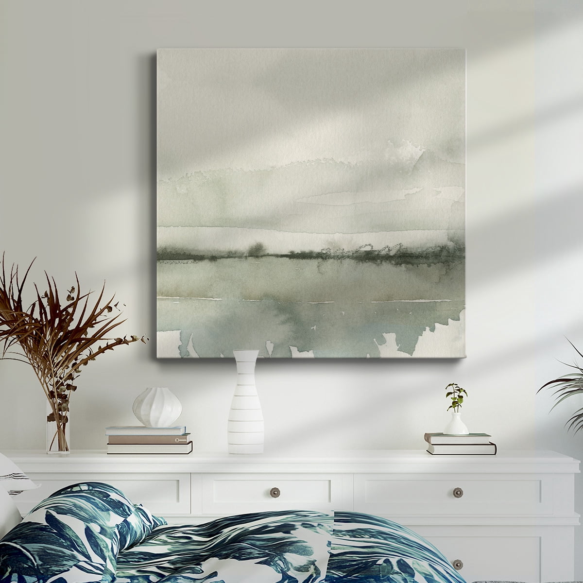 Wexford Home Winter Reflections II-Premium Gallery Wrapped Canvas, 10" x 10" - Ready to Hang