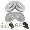 thumbnail image 2 of TRQ Front and Rear Brake Pad & Rotor Kit Brake Pads Brake Rotor Ceramic Premium G-Coated Fits Select 2010-2012 Acura RDX 2007-2011 Honda CR-V, 2 of 6
