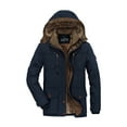 thumbnail image 1 of Xingzhi Men S Outerwear Jacket Stay Warm And Protected In Style Easy To Clean Large Size dark blue XXL, 1 of 6