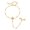 Gold-F, variant on VNOX Stainless Steel 18K Gold Plated Faceted Hand Chain Bracelet for Birthday Gift