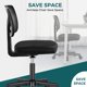 thumbnail image 5 of Silla de Oficina Ergonómica DUMOS sin Brazos con Malla Giratoria Negra, 5 of 8