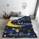 thumbnail image 3 of LHSHID I Love You to The Moon and Back Throw Blanket Fleece Flannel Travel Quilt Warm Decorative Lightweight Plush for Couch Bed Sofa Car Living Room for Kid 60"x80", 3 of 8