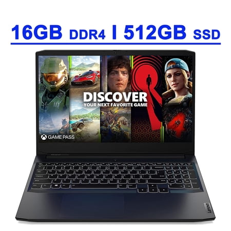 Lenovo IdeaPad Gaming 3i 15 Premium Laptop 15.6" FHD IPS 11th Generation Intel Quad-Core i5-11300H 16GB DDR4 512GB SSD GeForce GTX 1650 4GB Graphic Backlit USB-C HDMI WiFi6 Nahimic Win11 Black