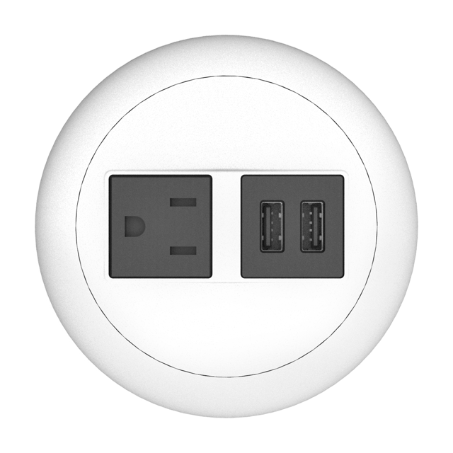 Raffel Systems USB-A Dome 120V Power Station - White