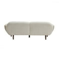 thumbnail image 6 of Christopher Knight Home 83.75" Curved Upholstered Sofa, Modern 3-Seater Couch with Solid Wood Legs, Beige, 6 of 7