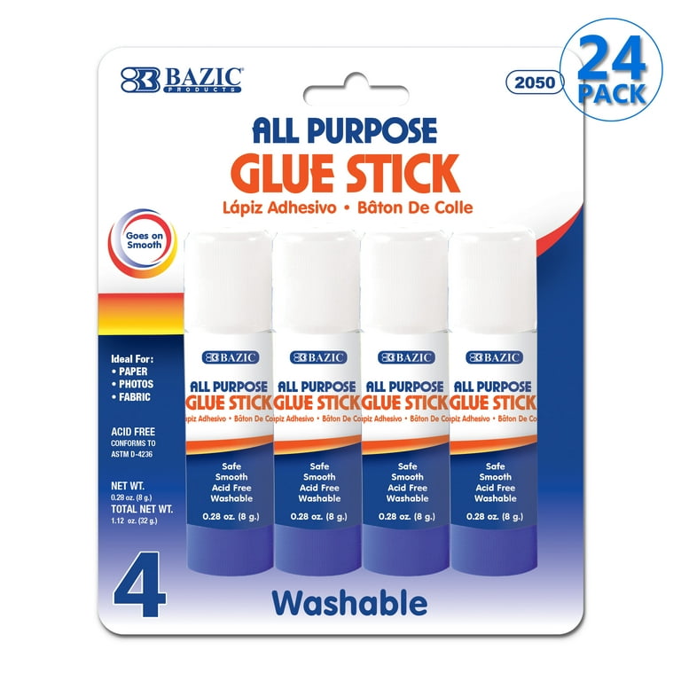 0.28 oz (8g) Premium Glue Stick (4/Pack) 24 packs