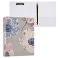 thumbnail image 3 of Flowers and Pink 3 Ring Binders 1.5 inch Hardcover File Folders with Interior Pockets A4 Size Organizer for School Office Hospital Set of 2, 3 of 8
