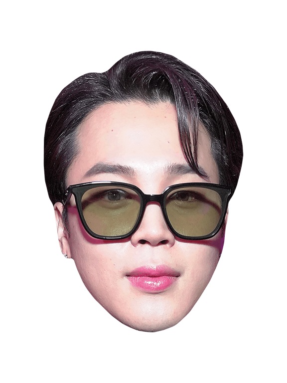 Jimin (Glasses) Flat Cardboard Face