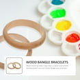 thumbnail image 4 of 2Pcs Children DIY Bracelets Blank Unfinished Wooden Bracelets for Jewelry Making, 4 of 8