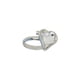 thumbnail image 1 of Anillo para Mujer con Cristal Fino Swarovski en forma de Corazon-  Bañado en Rodio– Anillo Elegante y Brillante-Aretes de Mujer de Moda, Joyería para Mujer de Moda– Regalo especial Ortiz Espinosa Temporada, 1 of 2