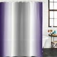 thumbnail image 3 of Purple Grey Waterproof Fabric Shower Curtain, Gray Farmhouse Modern Rustic Waterproof Fabric Shower Curtain for Bathroom Curtains Bathtubs Hotel Washable Shower Curtains with 12 Hooks Stall 48x72in, 3 of 8