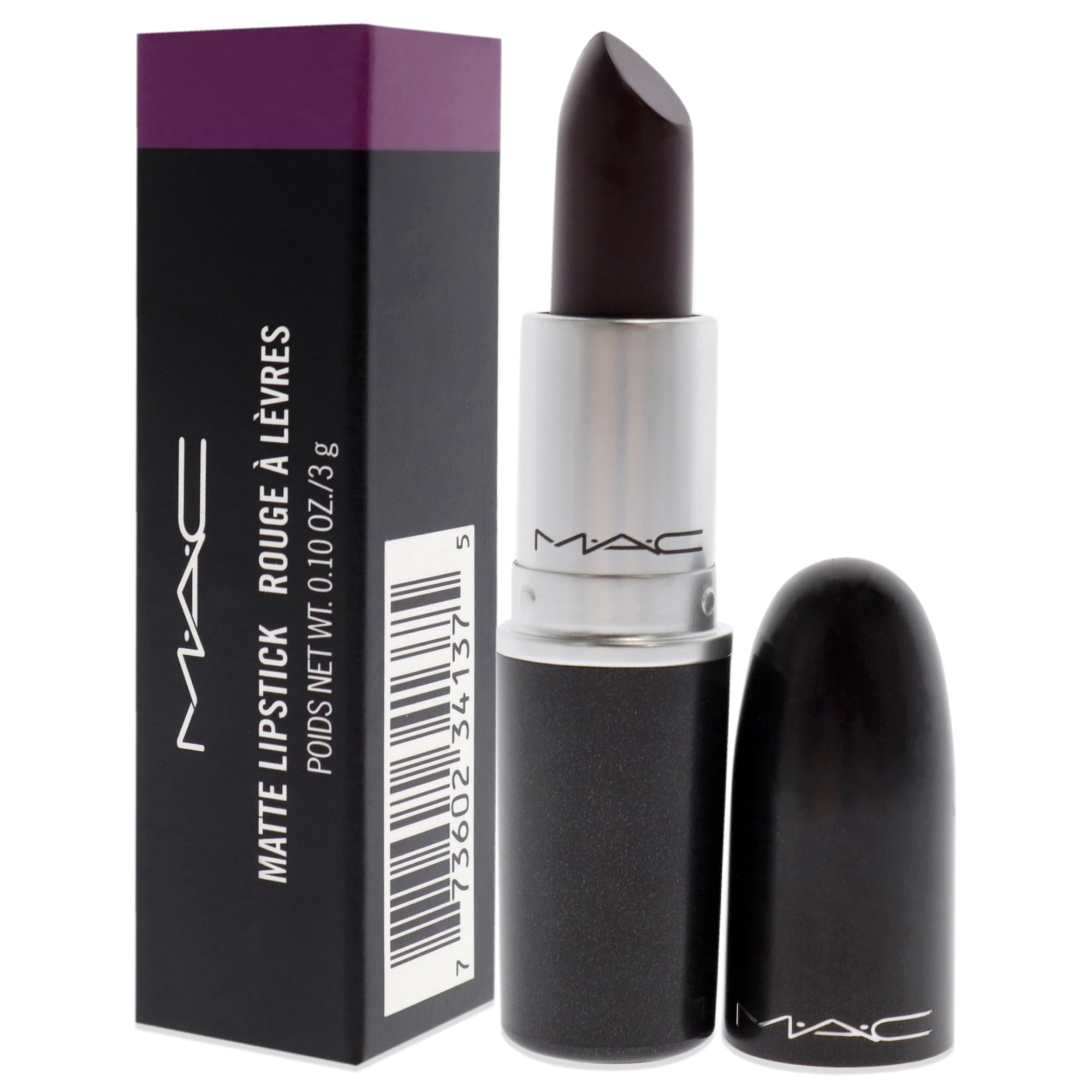 MAC Macximal Silky Matte Lipstick - Smoked Purple (deep eggplant purple)