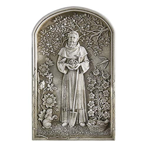 Avalon Gallery12 Saint Fiacre Garden Plaque Stoneresin