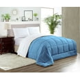 thumbnail image 1 of Oversized King/Palatial King Comforter Reversible Mediterranean Blue Luxurious Microfiber Fill Duvet Insert Box Stiched Quilt Soft All Season Comforter with Pillowcases & Premium Piping, 1 of 7