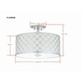 thumbnail image 3 of Safavieh Hutch 3-Light 15 in. Dia. Geometric Flush Mount, 3 of 4