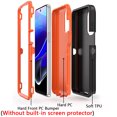 thumbnail image 7 of NIFFPD Moto G Stylus 5G 2022 Case with Screen Protector Full Body Shockproof Phone Cover with Belt-Clip Holster Black&Orange, 7 of 7