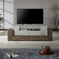 thumbnail image 2 of Furniture of America Abdi Wood Multi-Storage TV Stand in Oak and Concrete Gray, 2 of 5