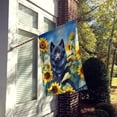 thumbnail image 3 of Schipperke in Sunflowers House Flag 28 in x 40 in, 3 of 7