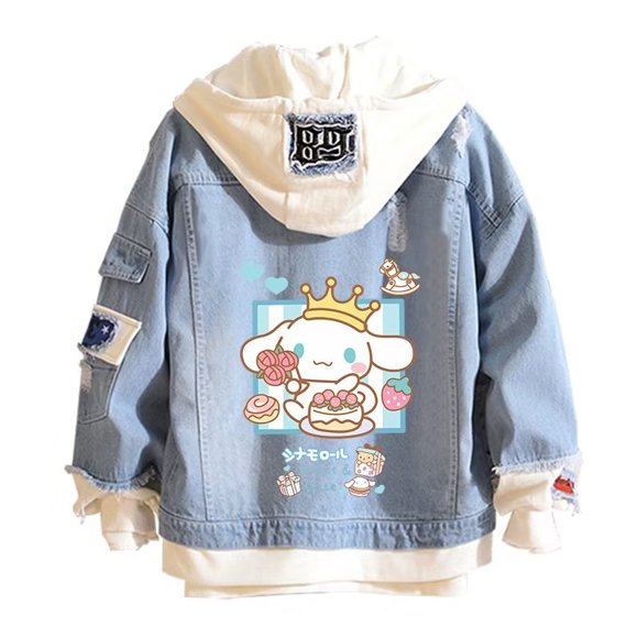 Chaqueta vaquera SALION Cinnamoroll Crown Fashion para mujer