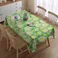 thumbnail image 2 of Vintage Rectangle Tablecloth 60x84 Inch, Daisy Flowers Boho Water Resistant Vinyl Washable Seasonal Table Cover for Thanksgiving Christmas Holiday Party Picnic Dinner Decor, 2 of 5