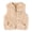 Beige, variant on Baby Boys Girls Fleece Vest Zip Up Cute Bear Jackets Fuzzy Fall Winter Warm Clothes Newborn Outwear for Toddler Infant 0-3Y