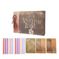 thumbnail image 4 of Scrapbook Albums, Original 40 Sheets 80 Pages Embossed Letters Cover DIY Photo Album Free Style  For Family For Christmas Retro Style Suit, 4 of 8