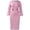 Pink-XL, variant on Pink Dress With 3D Floral Waist Detail Long Sleeve