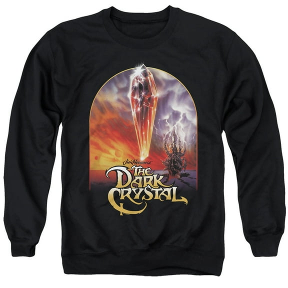 Dark Crystal/Crystal Poster Adult Crewneck Sweatshirt Black